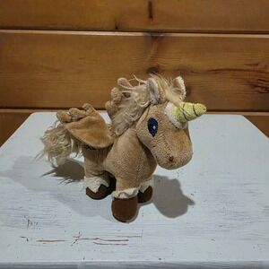 Neopets Brown Uni Plush Stuffed 6" 2007 JAKKS Pacific Alaricorn Horse Vintage